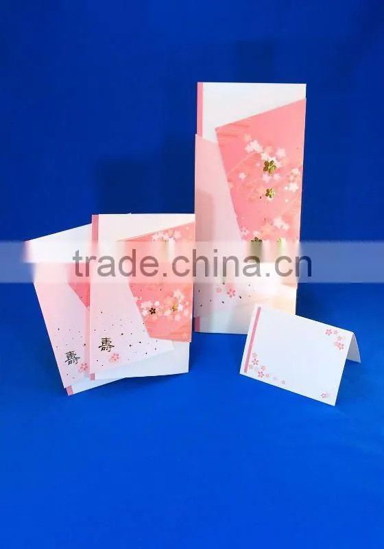 Japan Wedding Invitation Card 'YUUGA SAKURA' Wholesale