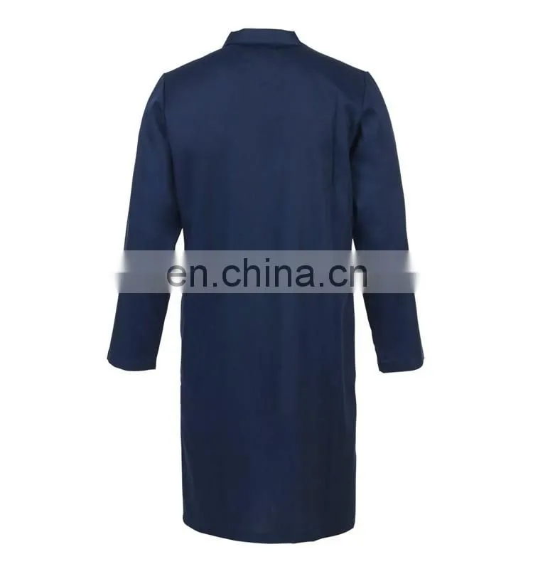 China factory cheap white Chemical Men Acid Resistant lab coat designs