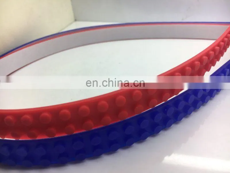 Hot Selling Adhesive Nimu Loops Silicone Legoes Toy Brick Tape, Building block rolling strap
