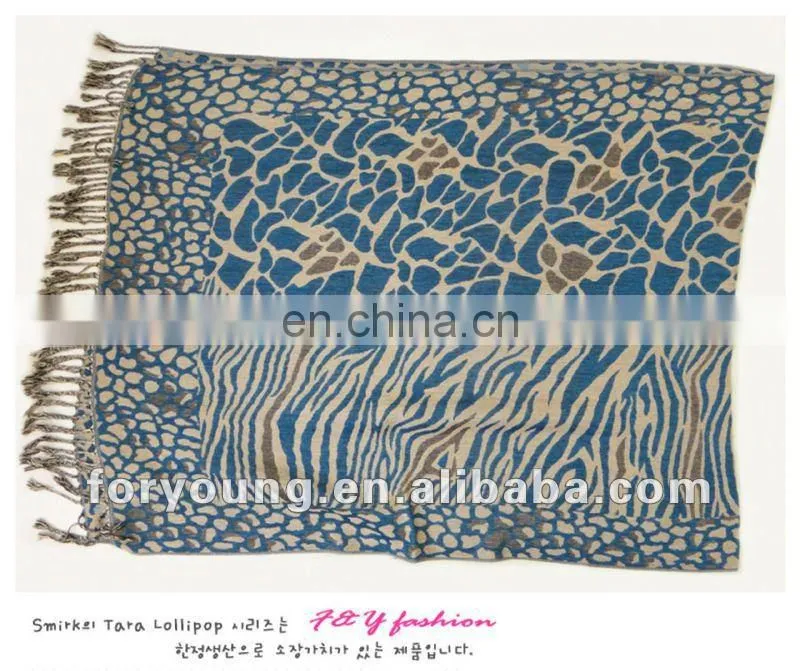tassel leopard woven shawls