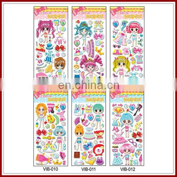 Halloween self-adhesive foam stciker kids room decoration 3d stickers