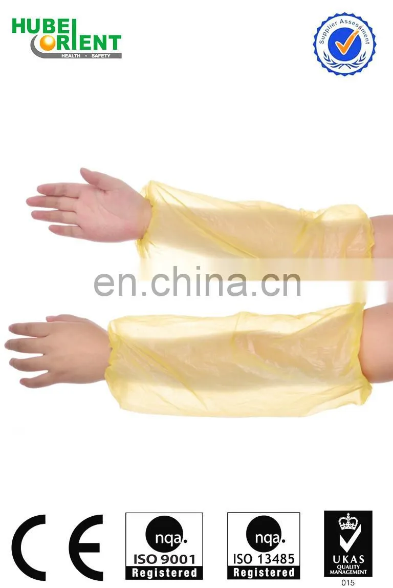 Xiantao factory manufactured high quality disposable sleeve cover pe material
