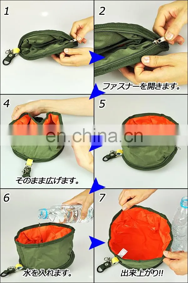 Customize portable folding water bowls