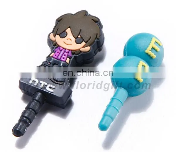bespoke shape mini cute dust plug for mobile phone