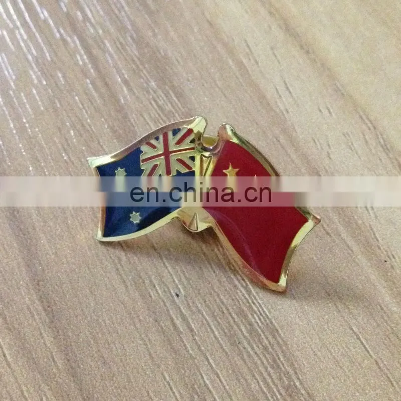 Factory directly sale printing metal bulk flag lapel pin