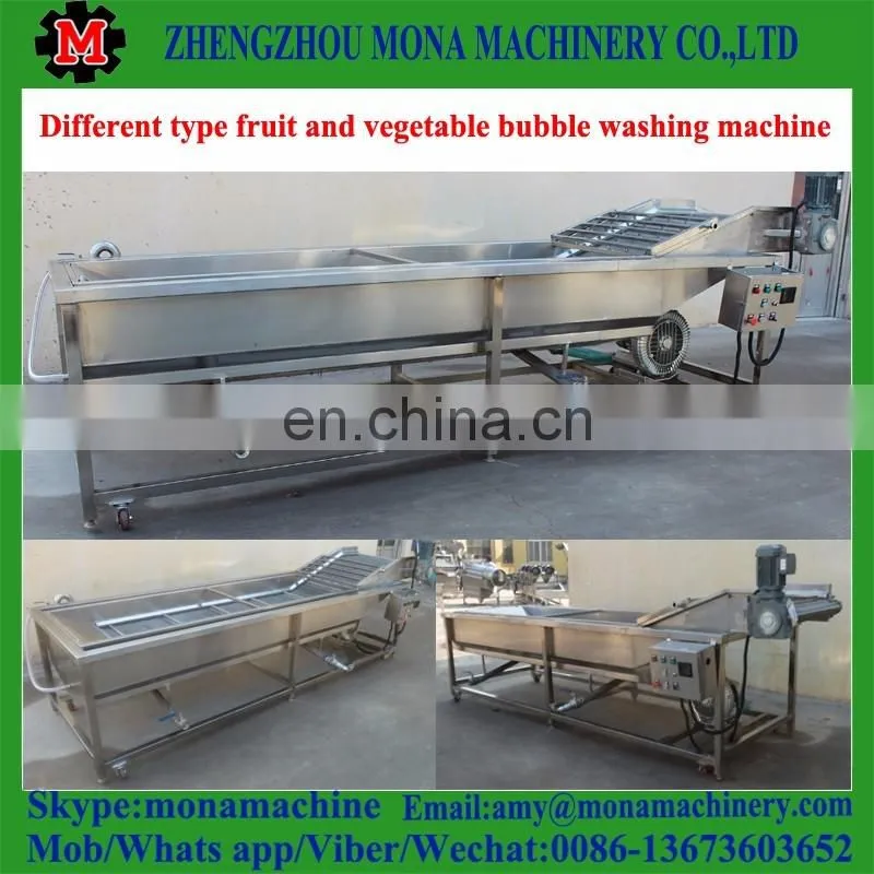 High Speed Ozone sterilizing vegetable washing machine / Bubble fruit washing machine