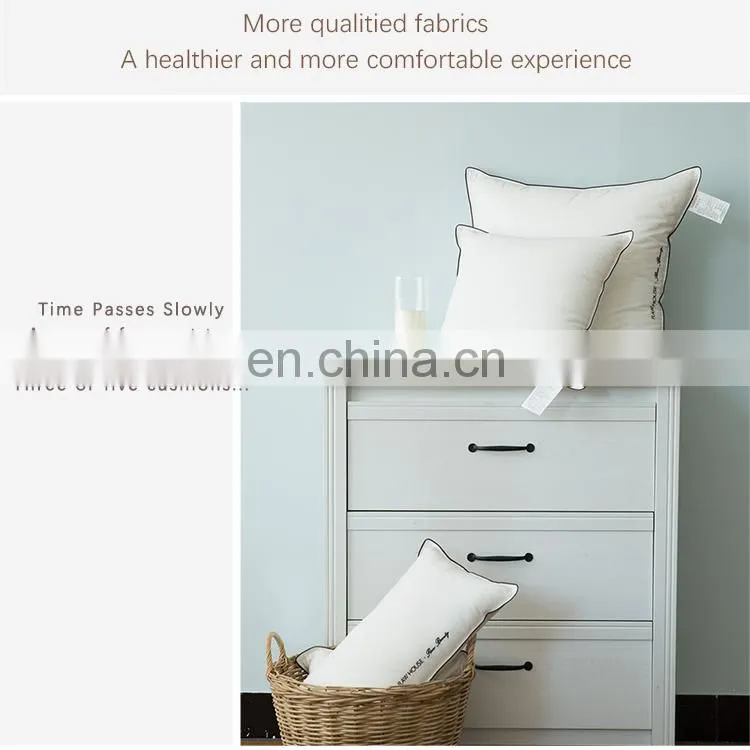 RAWHOUSE square cotton 100 white throw pillow insert cushion insert