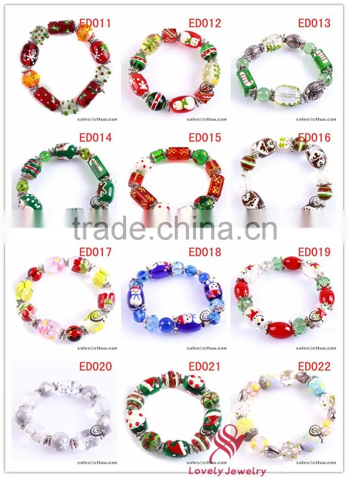 HAPPY NEW YEAR Best gift bulk christmas bracelets ED019
