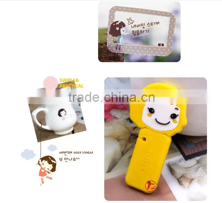 Hottest Little girl silicone earphone winder Lines Cable winder