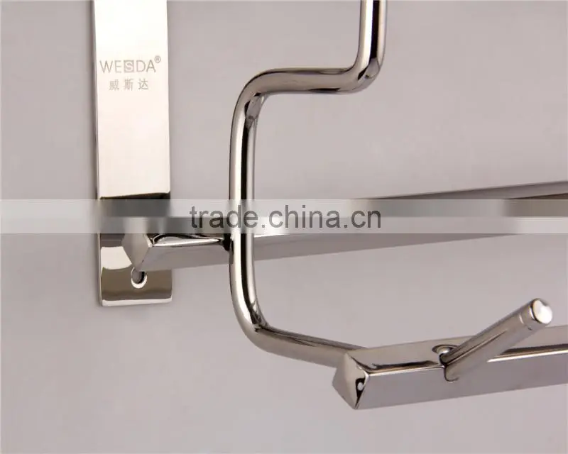Wesda high quality stainless steel bathroom bath towel shelf A093