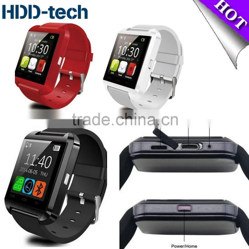 Bluetooth smart watch U8 fashionable wrist watch smart phone watch compatible with Android Phone