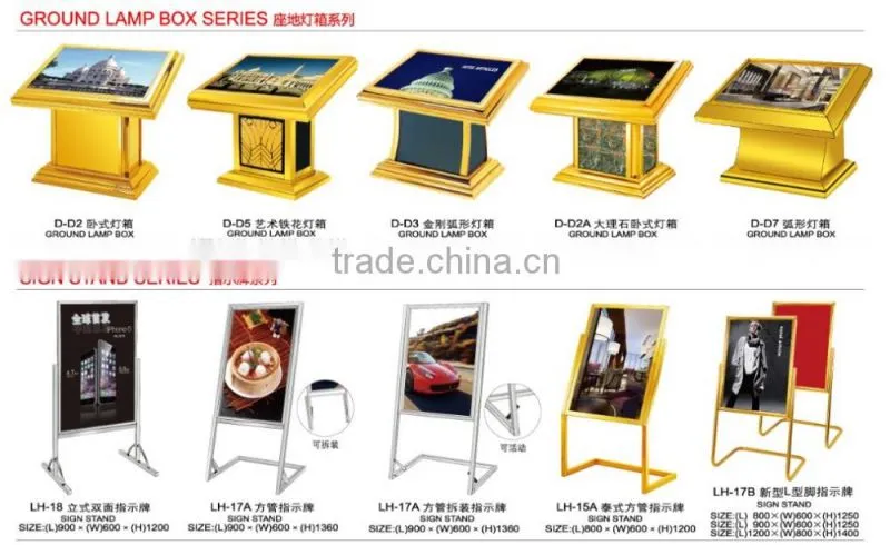 LED display stand sign/Stainless steels floor stand/Light Emitting Diode pop board_advertising stand signs