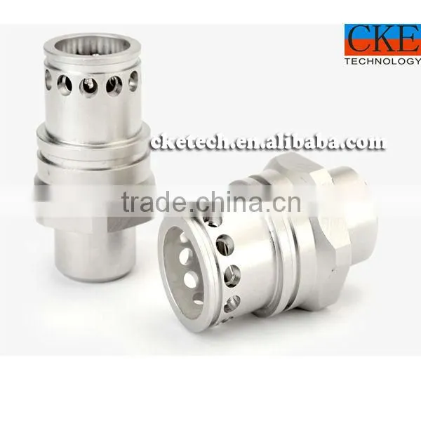 Anodizing Aluminum CNC Lathe Cutting Union Clamp Parts