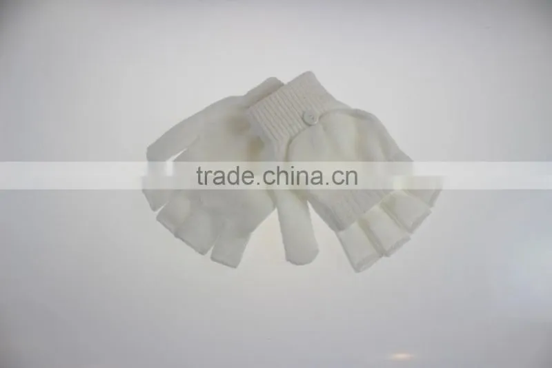 wholesale daily life usage warm soft fingerless hand gloves