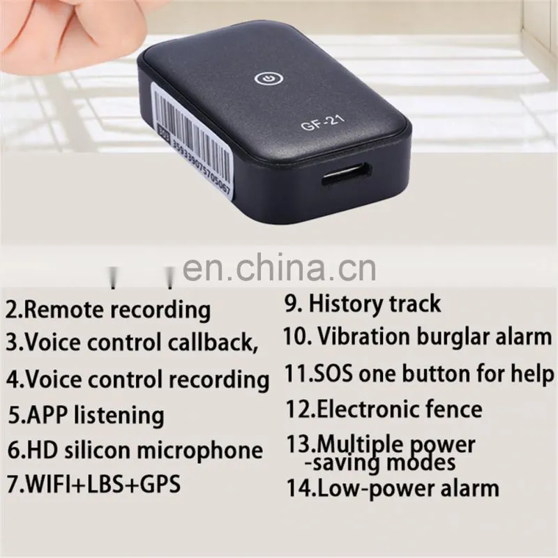 GF21 Wireless tracker for the elderly and children vehicle anti-theft remote GPS pet locator