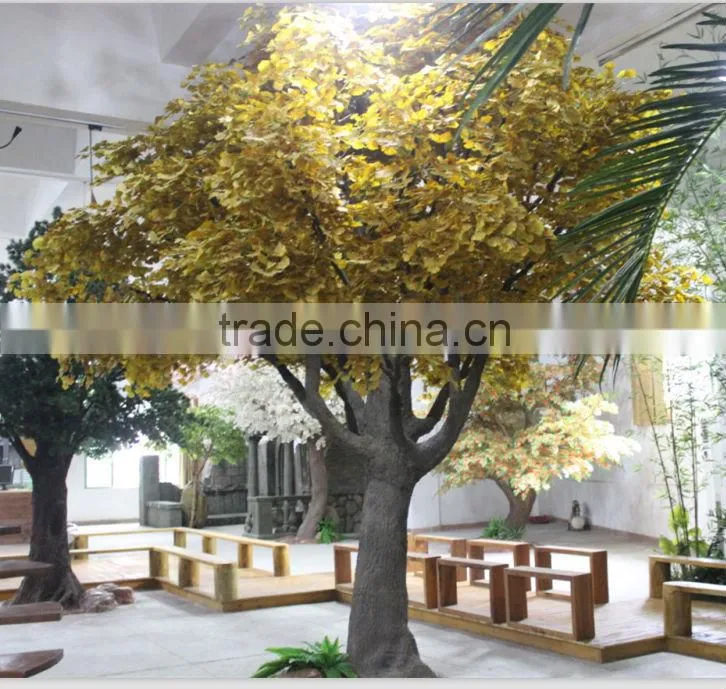 new products artificial big trees/factory artificial bonsai ginkgo trees on sale