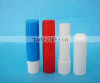 AS plastic chromatic colour overcap for keychain hole lip balm container