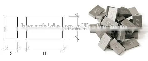 carbide tips of SS10 stone cutting tips