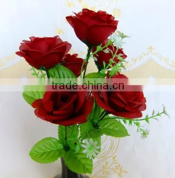 LS-006 artificial flower used for decoration(rose,peony,narcissus,clove)