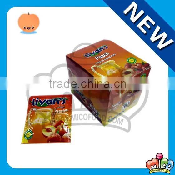 peach instant fruit flavored drink powder