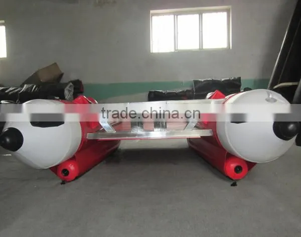 PVC/Hypalon material high speed Inflatable Boat Catamaran 330 car marine boat