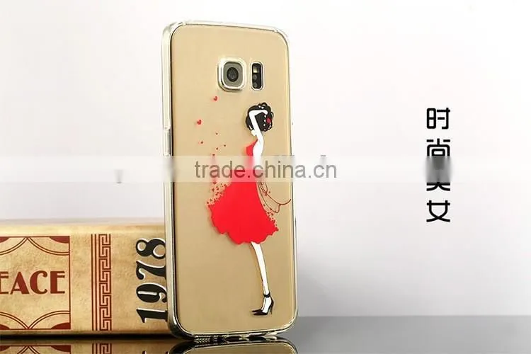 Exquisite Transparent Coloured Drawing Silicone Soft Case for Samsung