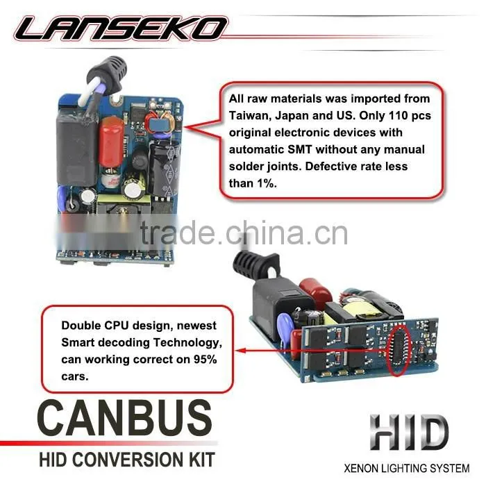 Good quality Car accesssories hid conversion kit h1 h3 h4 h7 h8 h119004 9005 9006 9007 35w 55w 75w 100w xenon hid kit