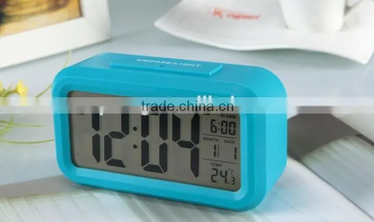 Multicolor Smart Alarm Clock Night Light ABS Color Randomly Clock With Temperature