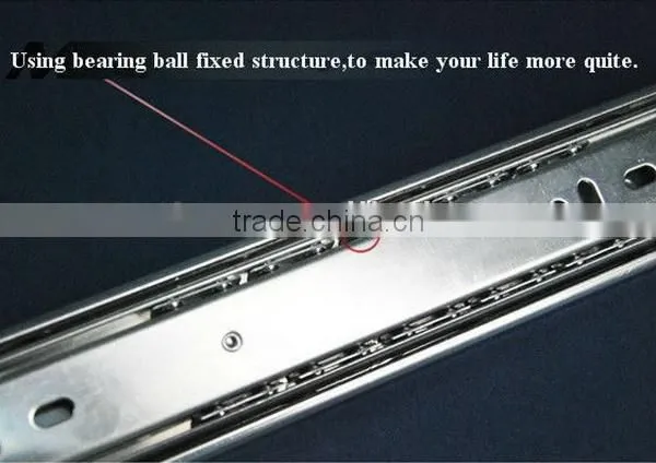3 fold 45mm ball bearing zinc runner