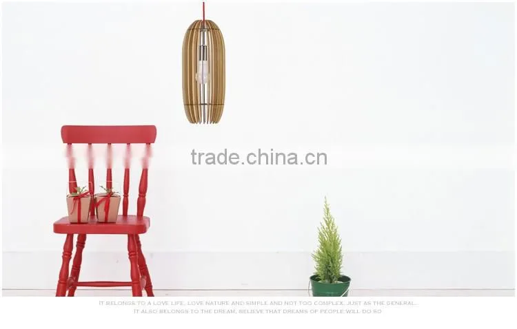 2016 New products China light supplier alibaba wholesale cute fancy wood pendant light JK-8005B-18 LED pendant Light