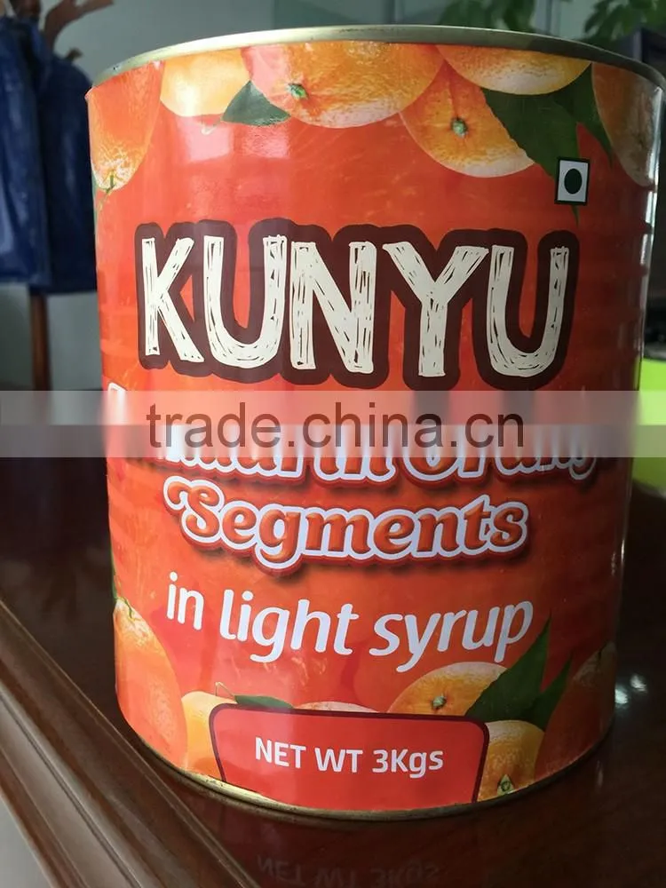 Canned mandarin orange