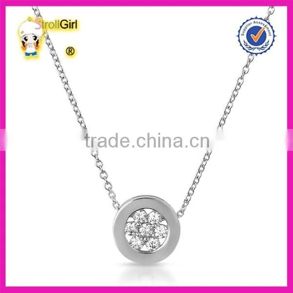 2016 new style fashion 925 silver crown necklace
