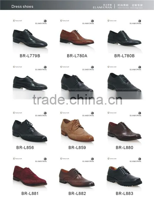 Fashion mens patent leather black shoes