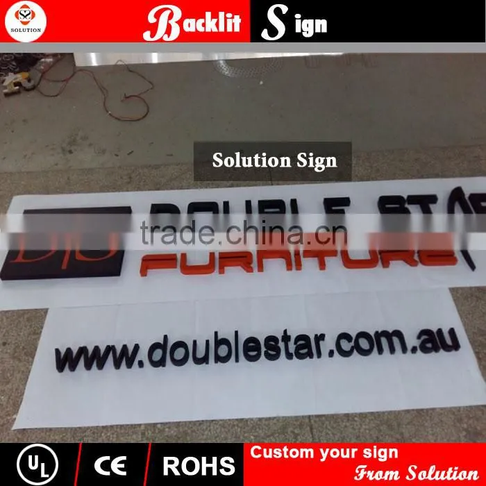 3D light box sign made in china