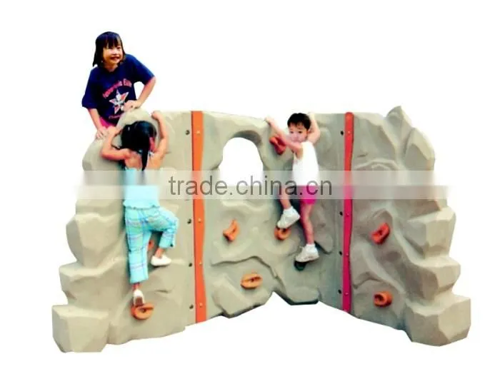 children plastic outdoor backyard playground climbing wall frame structure set LE.PP.015