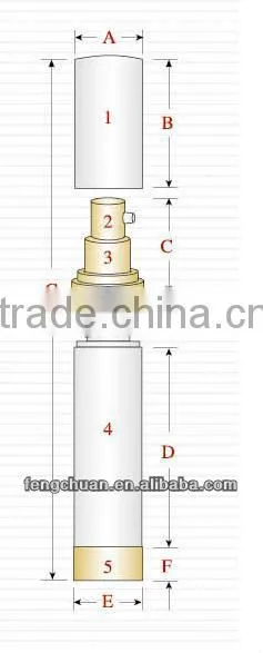 Matt Gold Airless Cosmetic Pump Bottle 50ml