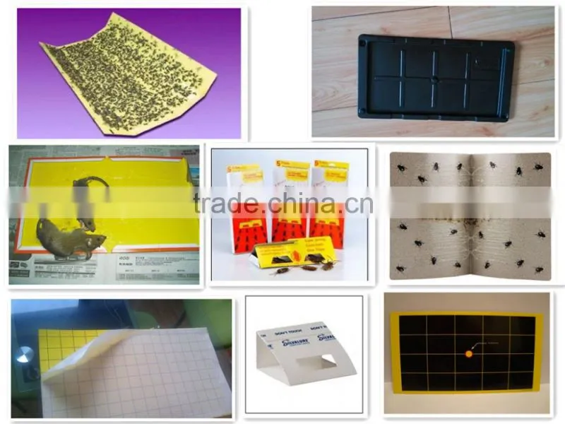 2016 new type pest control glue trao board making machine / fly trap