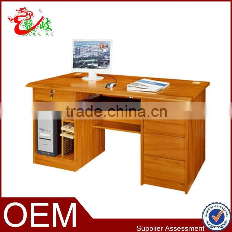 new model wooden computer desk with small file cabinet F816A