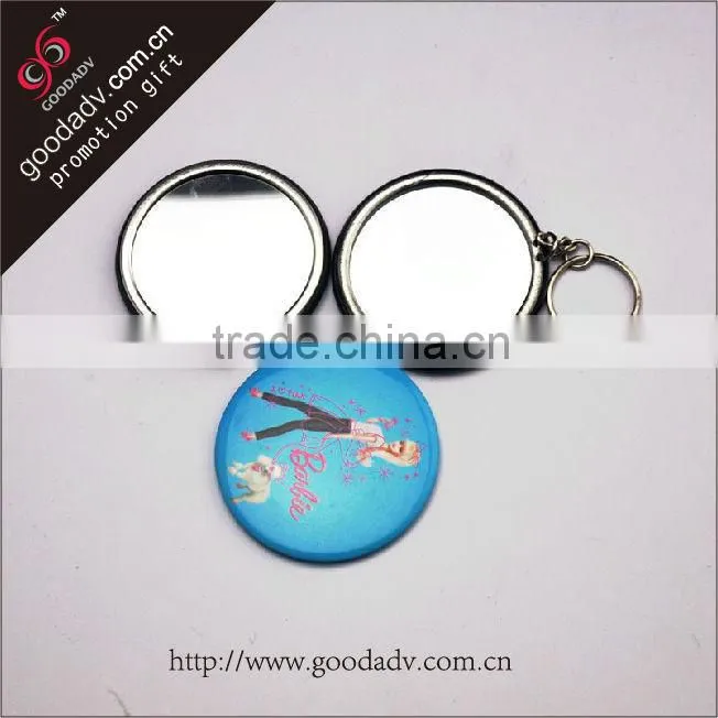 Promotional Round Metal tin floor mirror