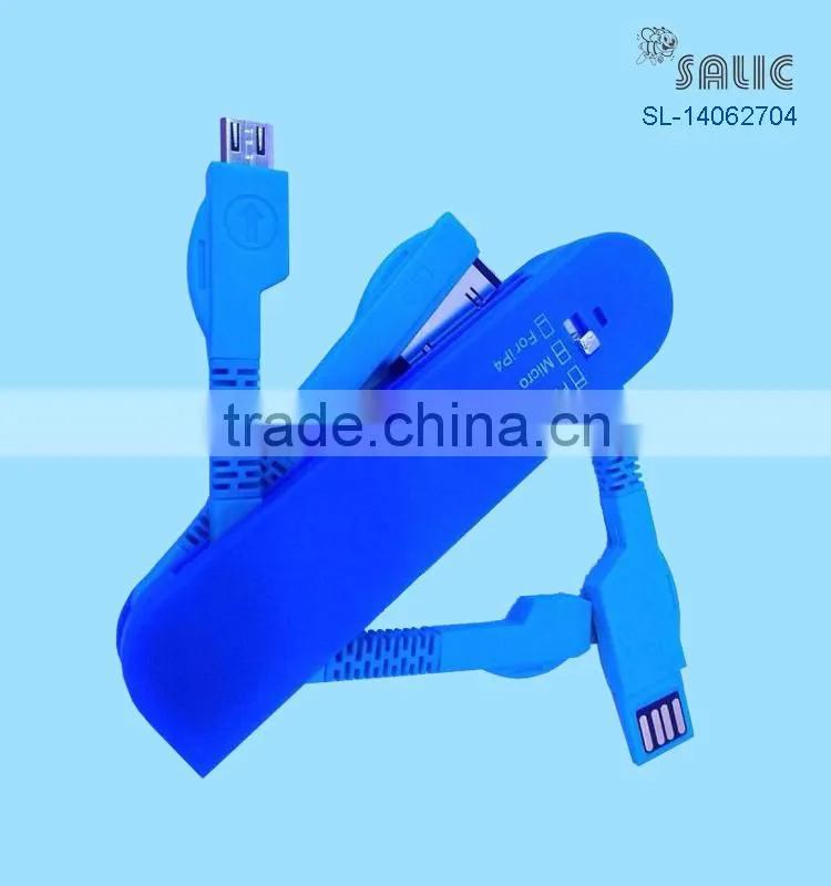 2015 Newest design swiss army knife 3 in 1 usb data cable