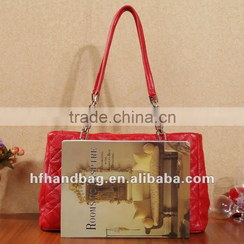 High-quality red ladies' handbag