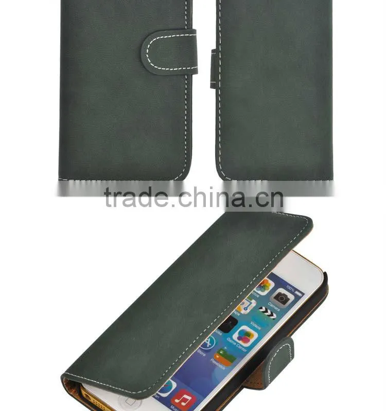 Purple flip leather case for iPhone5S Retro texture!!!