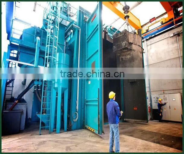 Hanger chain shot peening blasting machine