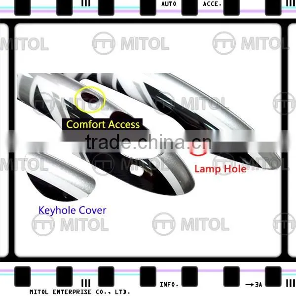 For Mini Cooper F56 Glossy Black Car Door Handle Cover w/Hold