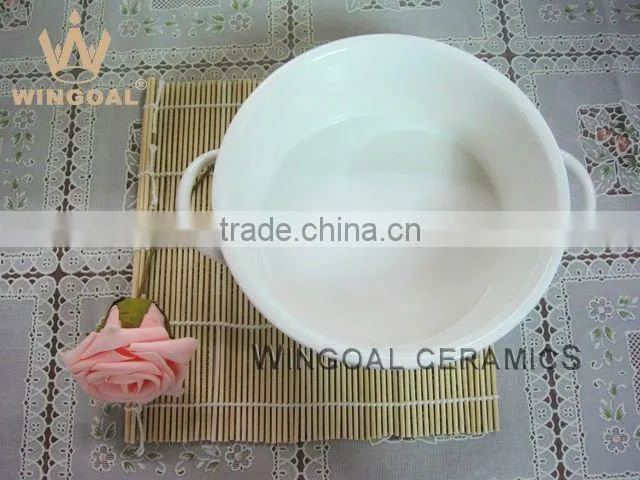 ceramic colorful bakeware with handles