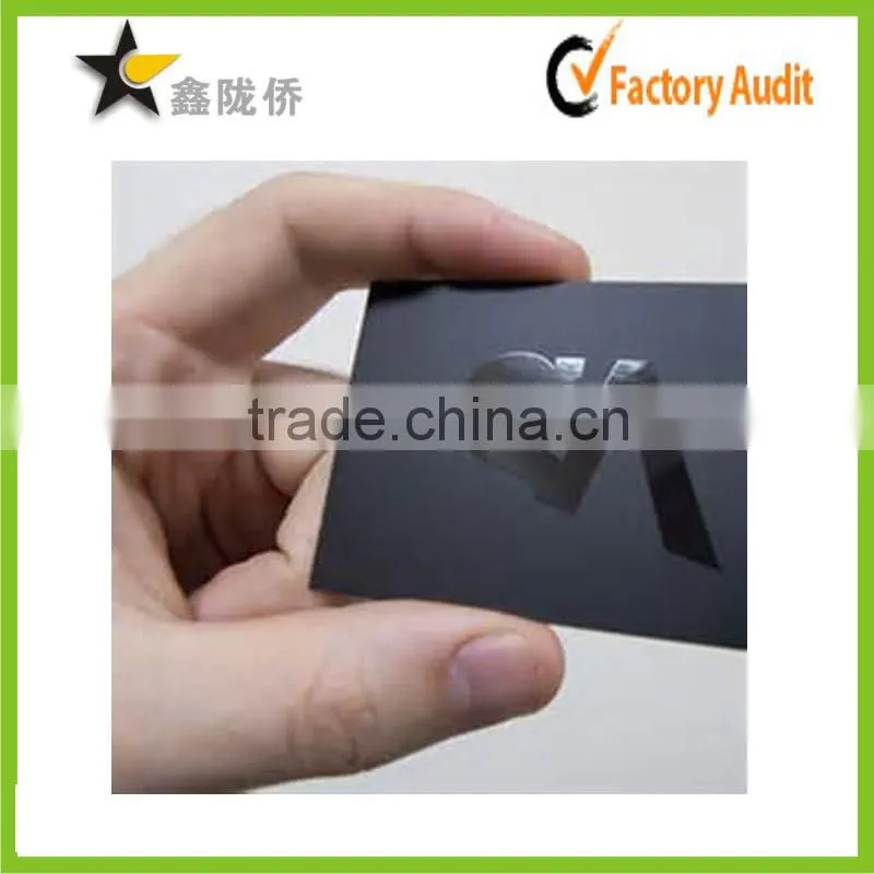 Hot Stamping Gold/Silver Business Card Embossed Foil Card with Low Price