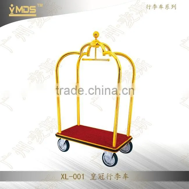 XL-007 Five Stars Stainless Steel Bellman Luggage Cart/Trolley