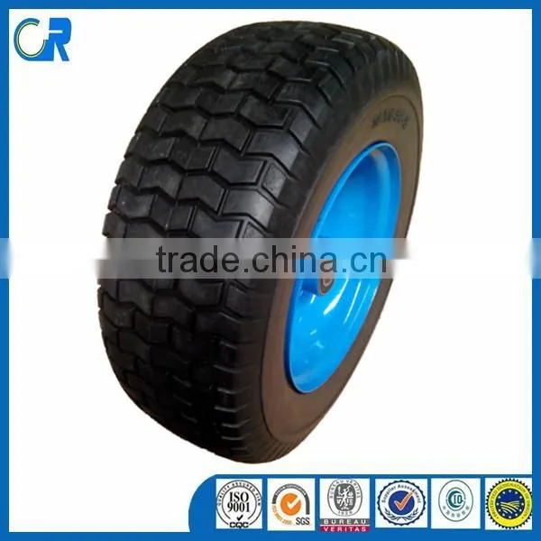 Manufacturer high quality 3.00-4 260x85 pu foam solid wheel