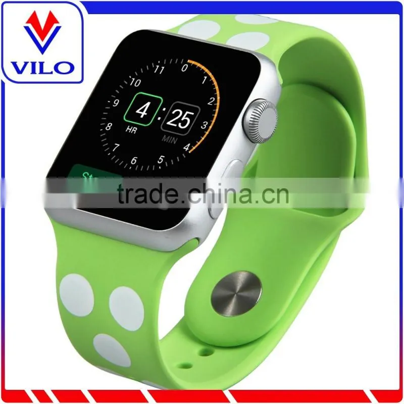 Customzied Pattern Silicone Wrist Strap Watch Band For Apple Watch Rubber Watch Strap