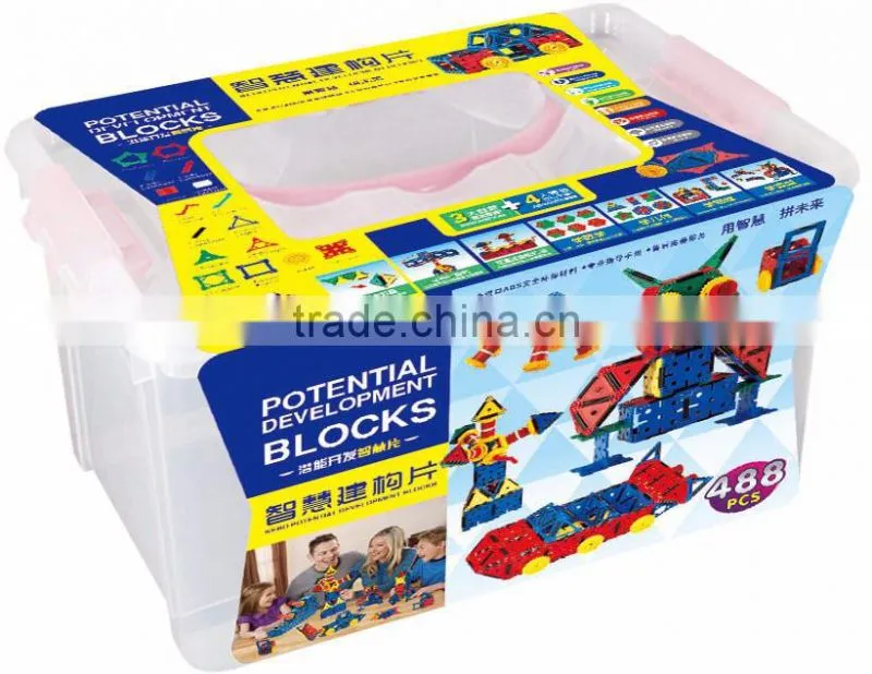 488PCS Magnetic Tiles Construction Building Toy